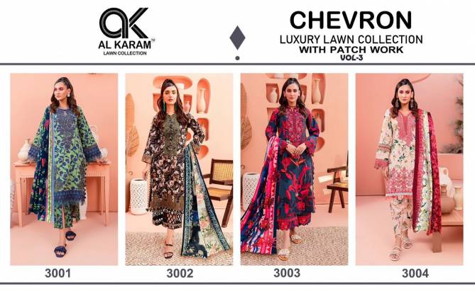 Chevron Vol 3 By Al Karam Cotton Pakistani Dress Material Wholesalers In Delhi
